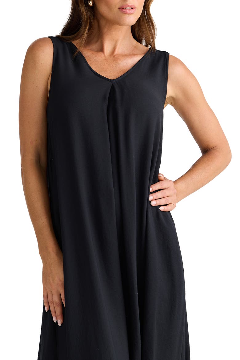 Paris Bow Back Dress, Alternate, color, BLACK