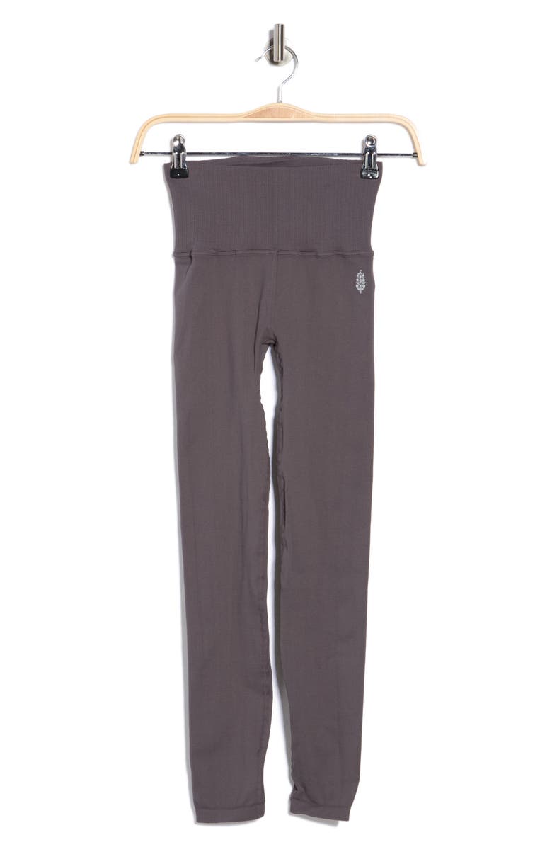 Free People FP Movement Good Karma Leggings, Alternate, color, Dark Shadow