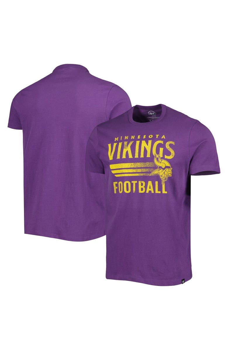 '47 Men's '47 Purple Minnesota Vikings Wordmark Rider Franklin T-Shirt, Main, color, Purple
