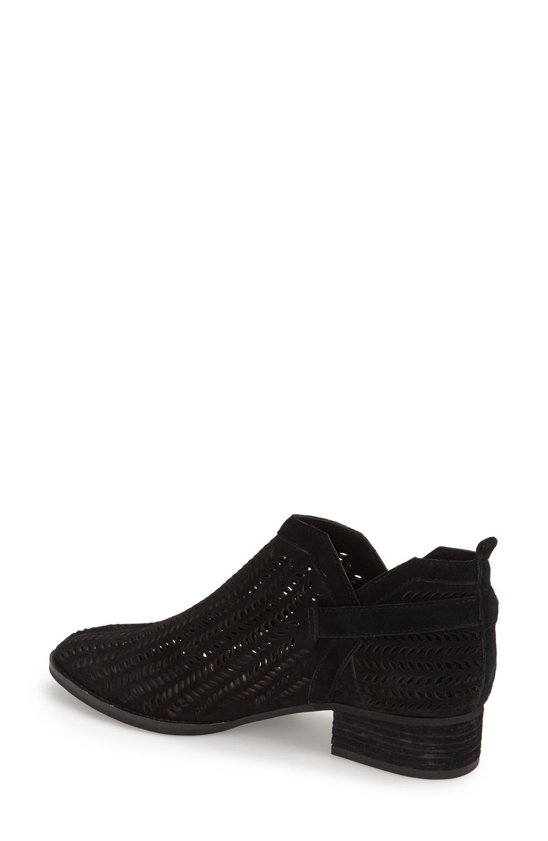 'Campina' Bootie (Women) (Nordstrom Exclusive), Alternate, color, BLACK LEATHER