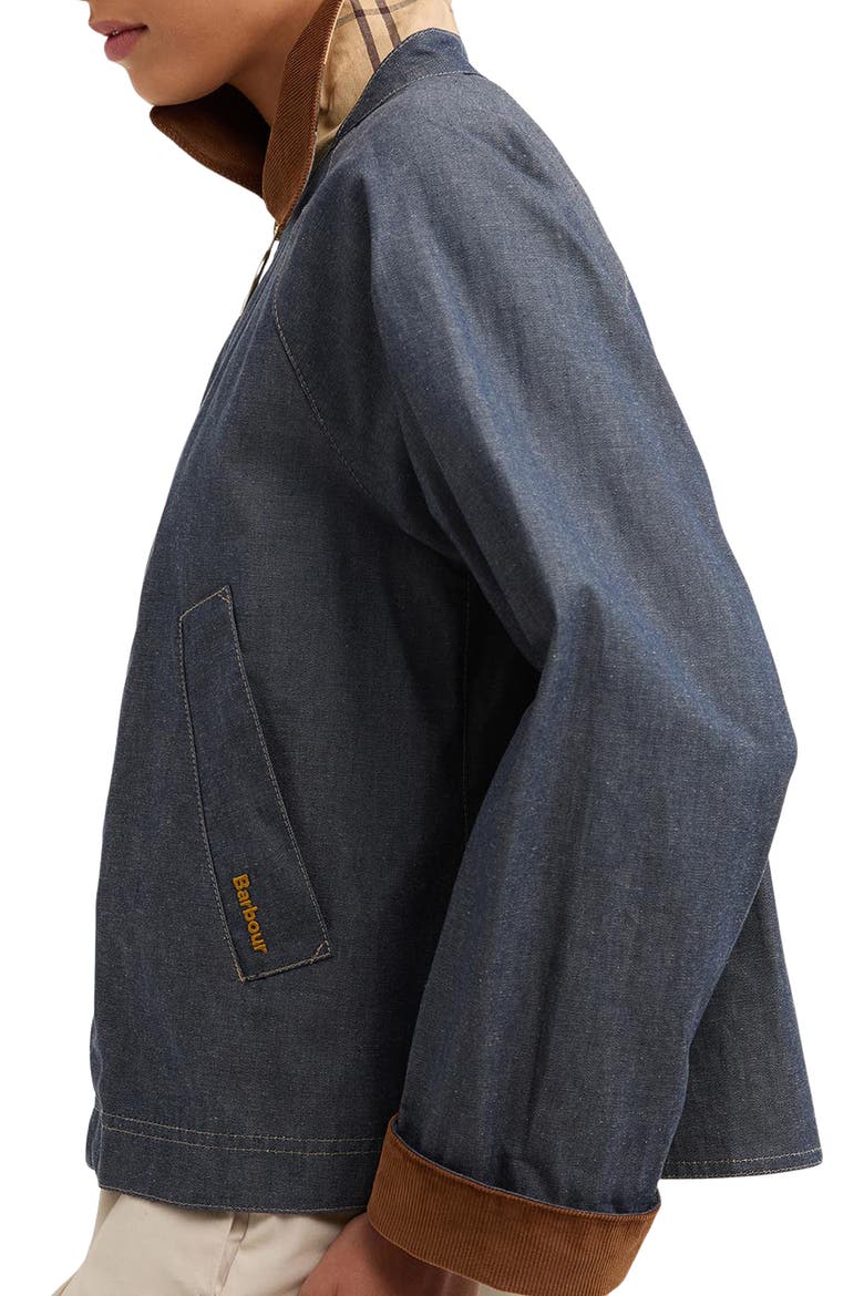 Freckleton Denim Swing Jacket, Alternate, color, INDIGO / DRESS