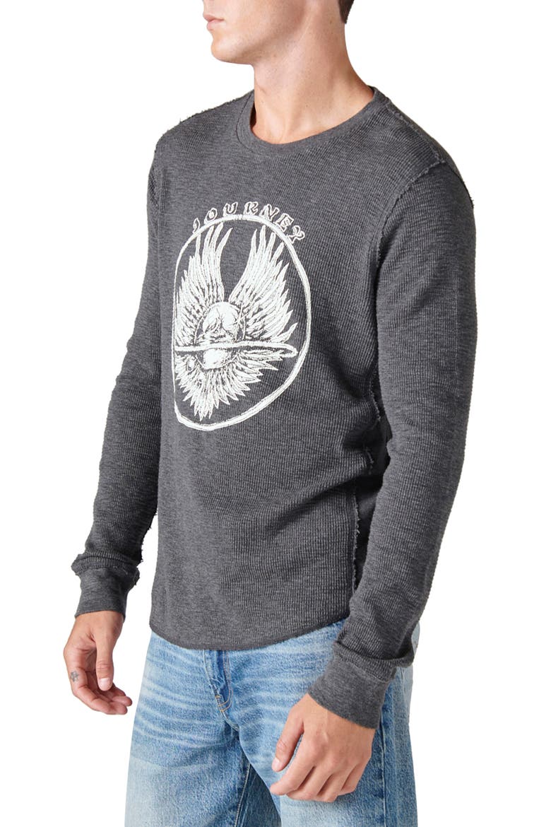 Thermal Crewneck Sweater, Alternate, color, CHARCOAL