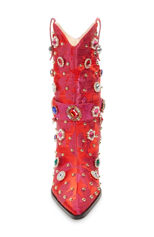 Azalea Wang Diligent Embroidered Western Boot In White