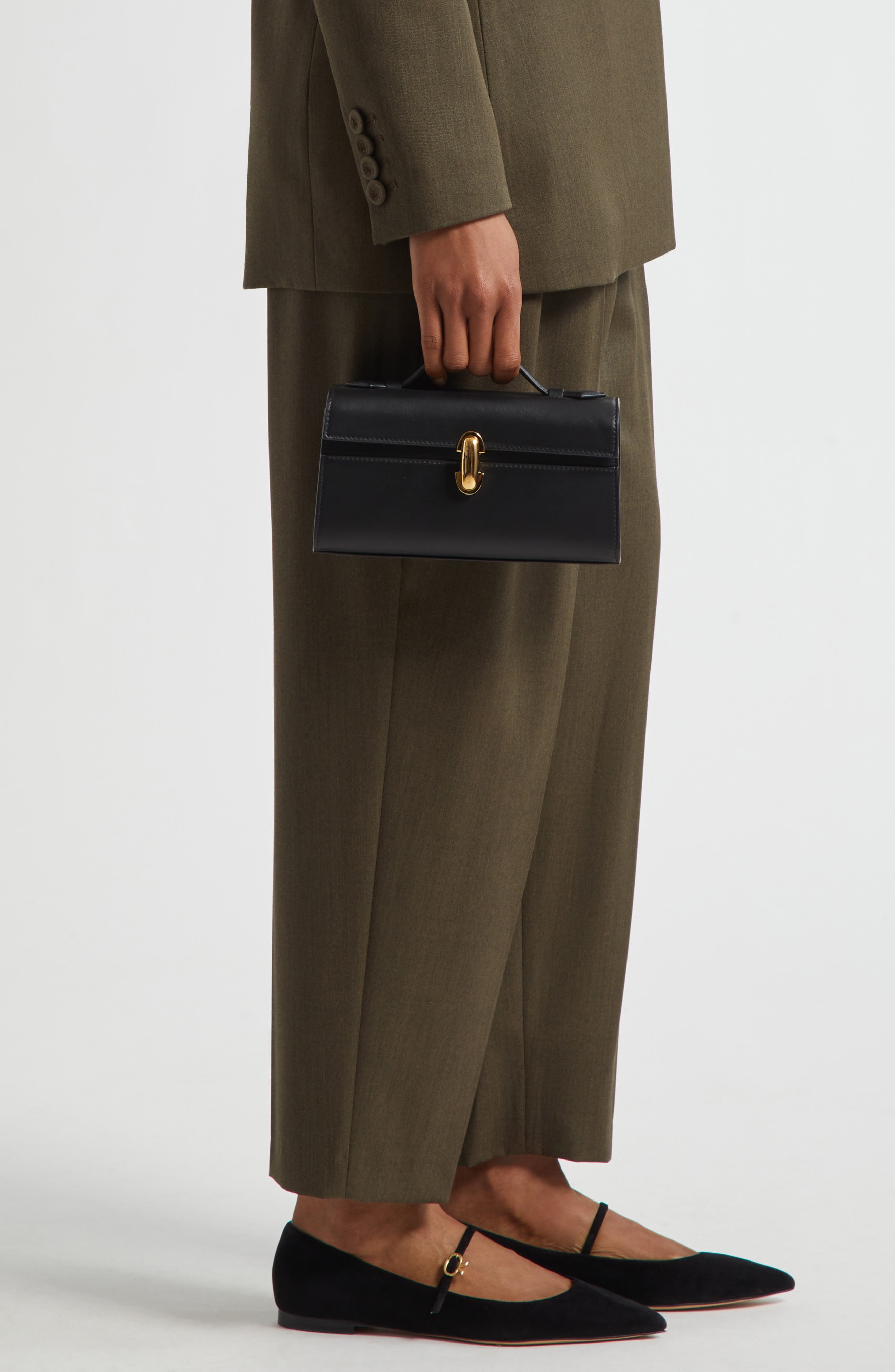 SAVETTE Symmetry Pochette Leather Top Handle Bag, Alternate, color, 