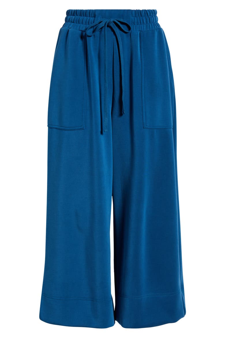 Crop Drawstring Pants, Alternate, color, BLUE OPAL
