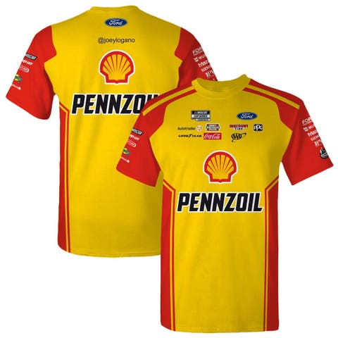 Men's Team Penske  Yellow Joey Logano Shell/Pennzoil Uniform T-Shirt