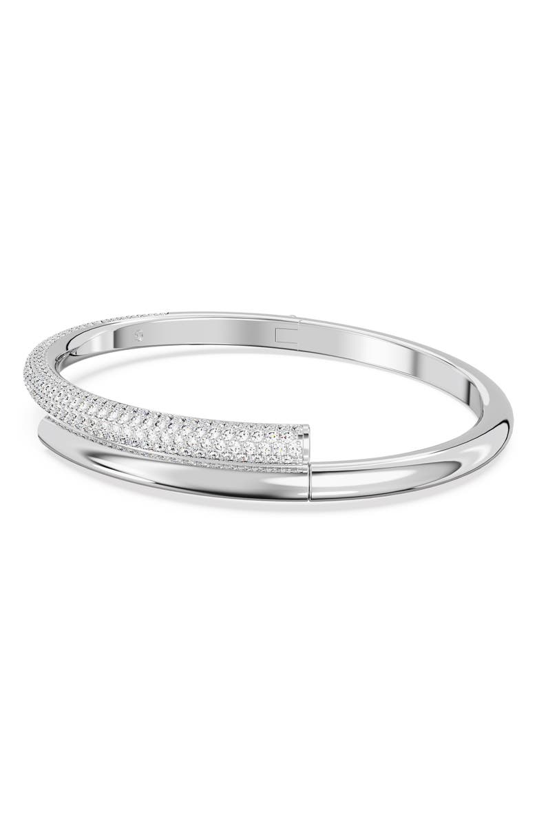Swarovski Dextera Bangle, Alternate, color, Silver