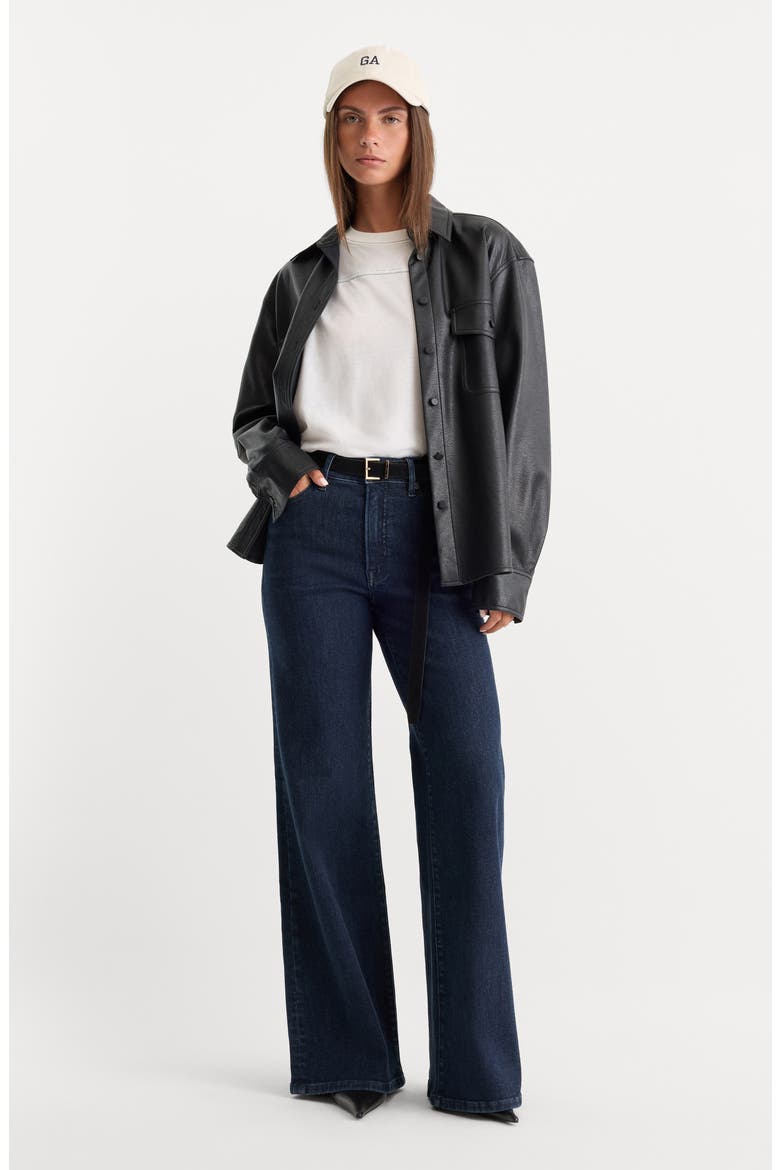 Good Waist High Waist Wide Leg Palazzo Jeans, Alternate, color, INDIGO1153