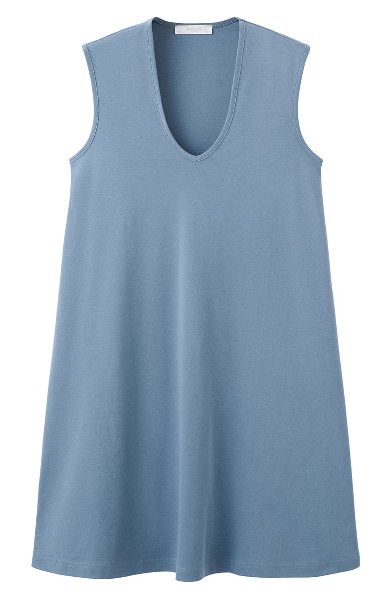 MANGO Cotton Nightgown, Alternate, color, Blue