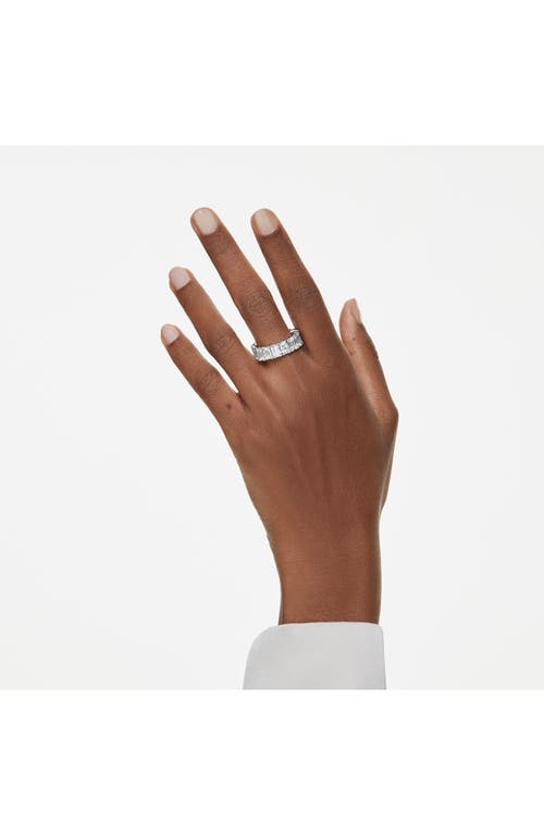 SWAROVSKI SWAROVSKI MATRIX BAGUETTE CRYSTAL ETERNITY RING