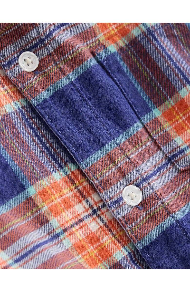 Mini Boden Kids' Plaid Button-Up Shirt, Alternate, color, 