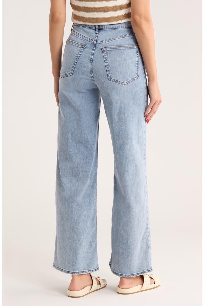 Le Slim Palazzo High Waist Wide Leg Jeans, Alternate, color, ADAGIO