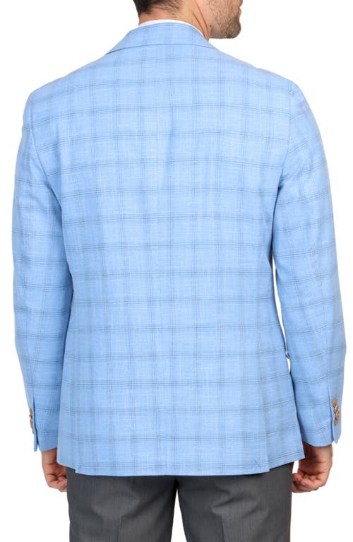 Tailorbyrd Shadow Plaid Sport Coat In Blue