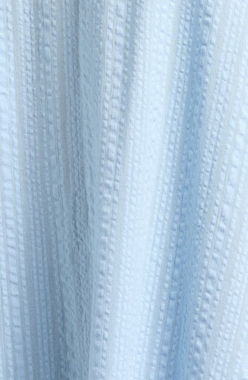 Nordstrom Long Sleeve Seersucker Nightgown In Blue Windsurfer