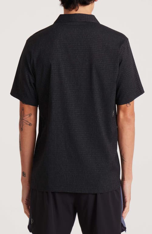 Roark Bless Up Trail Performance Short Sleeve Button-up Shirt In Black