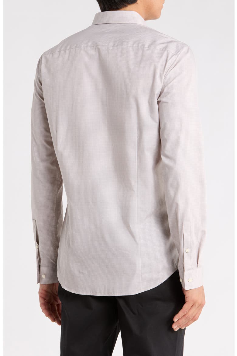 Cedrick Connect Printed Long Sleeve Shirt, Alternate, color, STONEWARE/WHITE