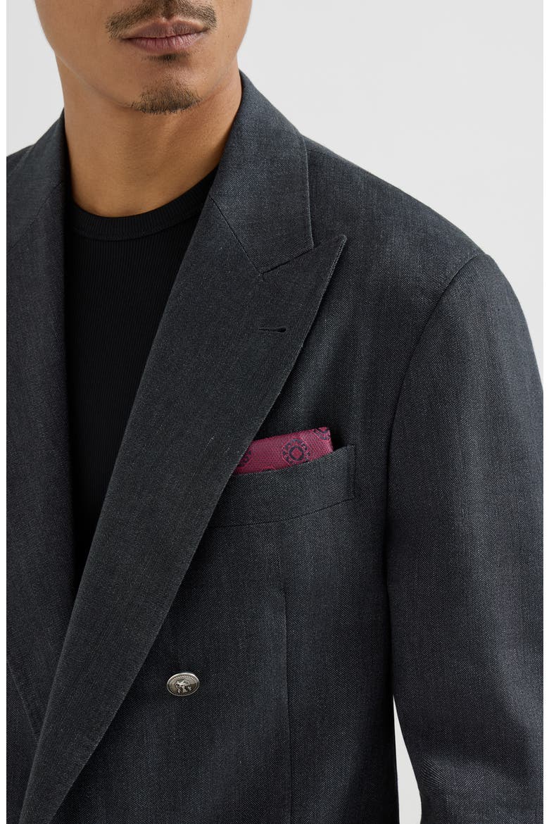 Pocket square with pattern, Alternate, color, Cherry