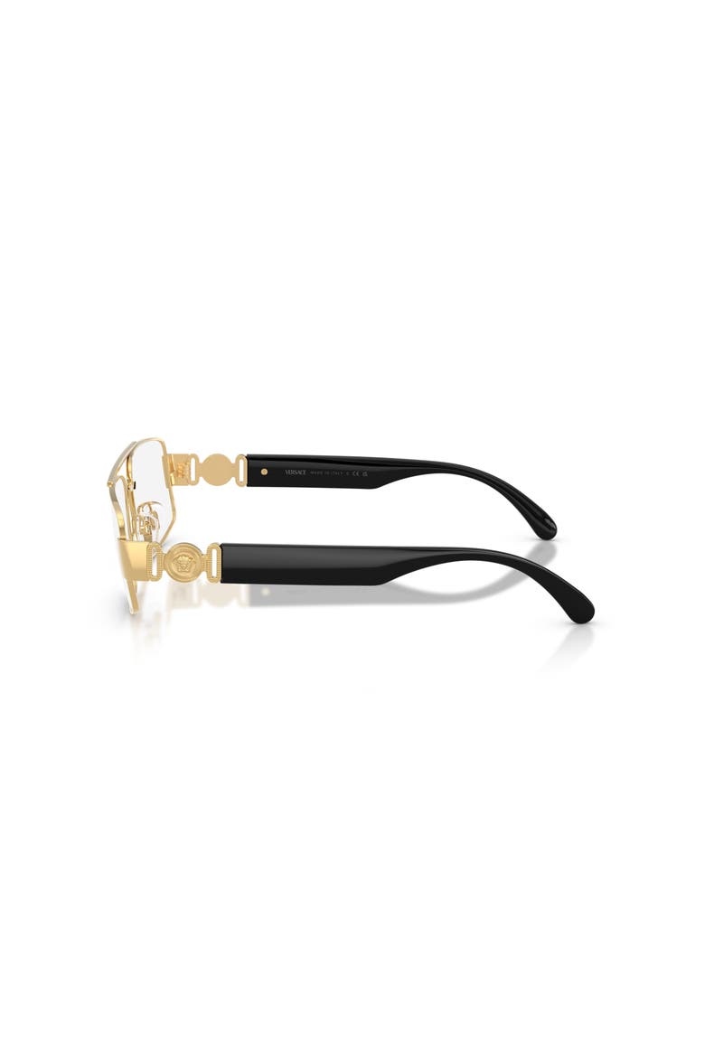 58mm Rectangle optical glasses, Alternate, color, Gold