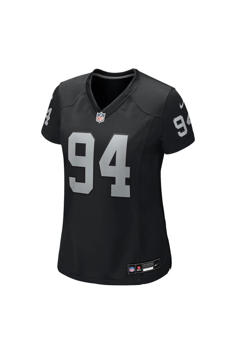 Women's Nike Christian Wilkins Black Las Vegas Raiders Team Game Jersey, Alternate, color, Black