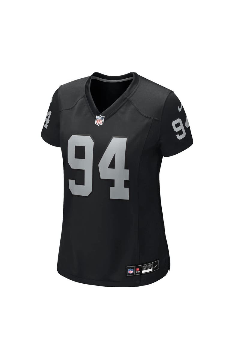 Nike Women's Nike Christian Wilkins Black Las Vegas Raiders Team Game Jersey, Alternate, color, Black
