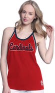 G-III 4HER BY CARL BANKS Women's G-III 4Her by Carl Banks Red St. Louis Cardinals Curveball Racerback Tank Top
