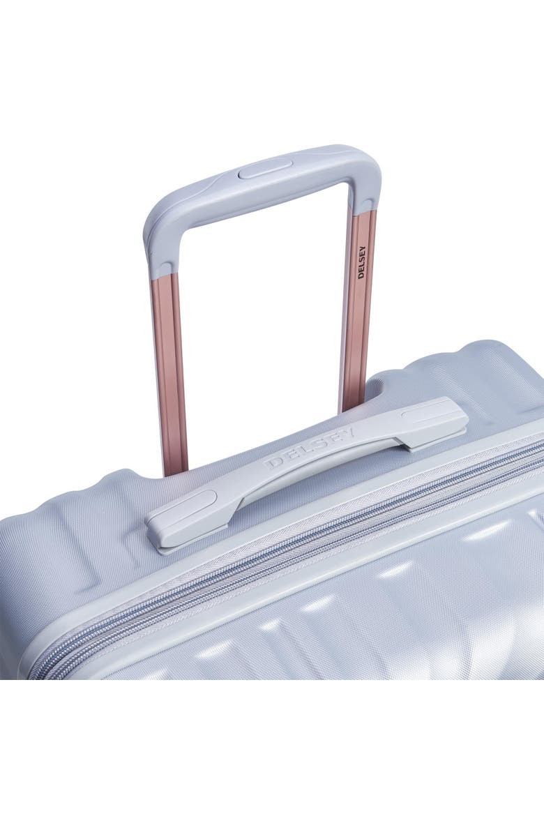 Delsey Alexis Lightweight Luggage Checked Large, Alternate, color, Platinum/Rose Gold