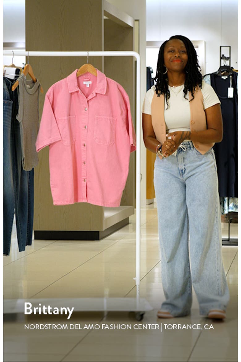 Oversize Denim Shirt Jacket video