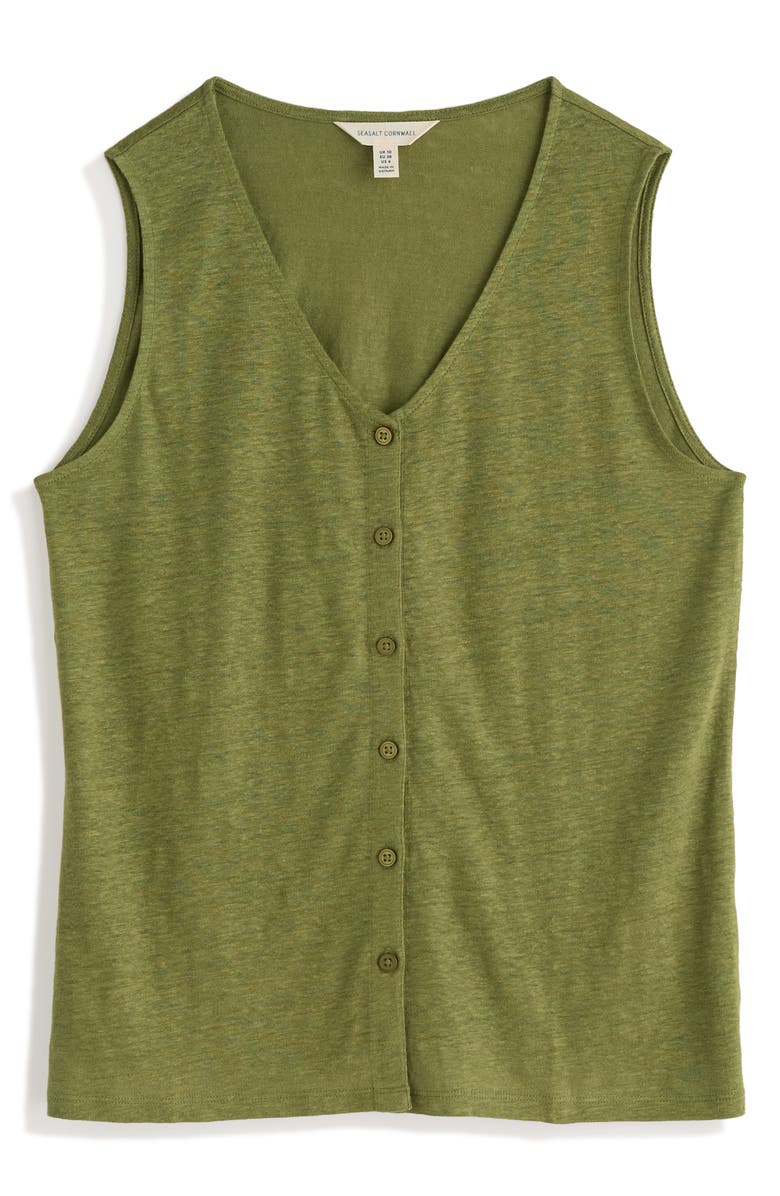 Seasalt Cornwall Carn Glaze Linen Vest, Alternate, color, 
