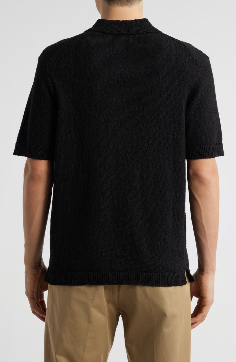 NN07 Randy Jacquard Cotton Polo, Alternate, color, Black