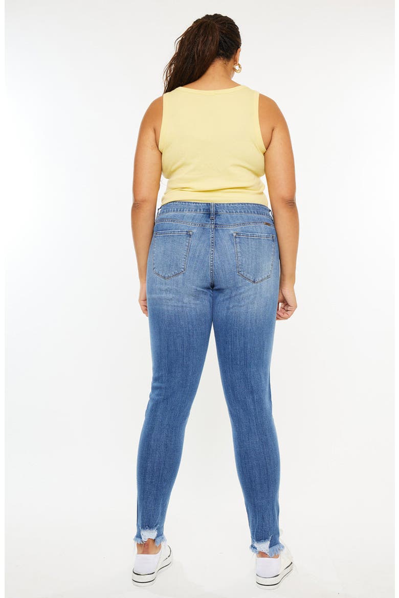 Summer Mid Rise Super Skinny Jeans, Alternate, color, Medium Wash Blue