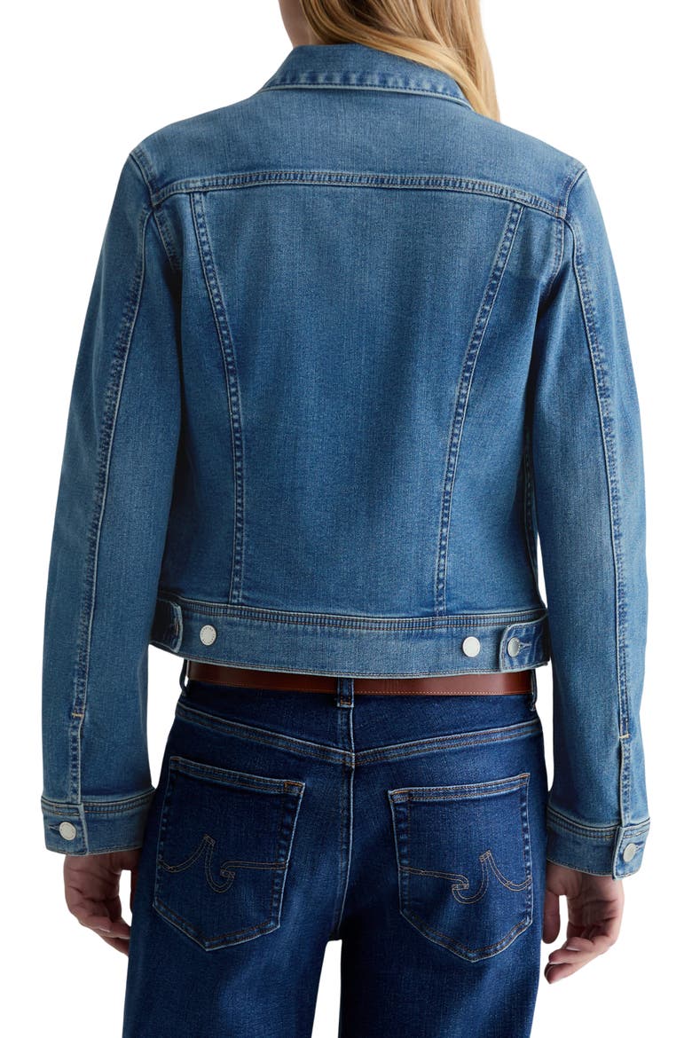 Robyn Crop Stretch Denim Jacket, Alternate, color, CHARMED