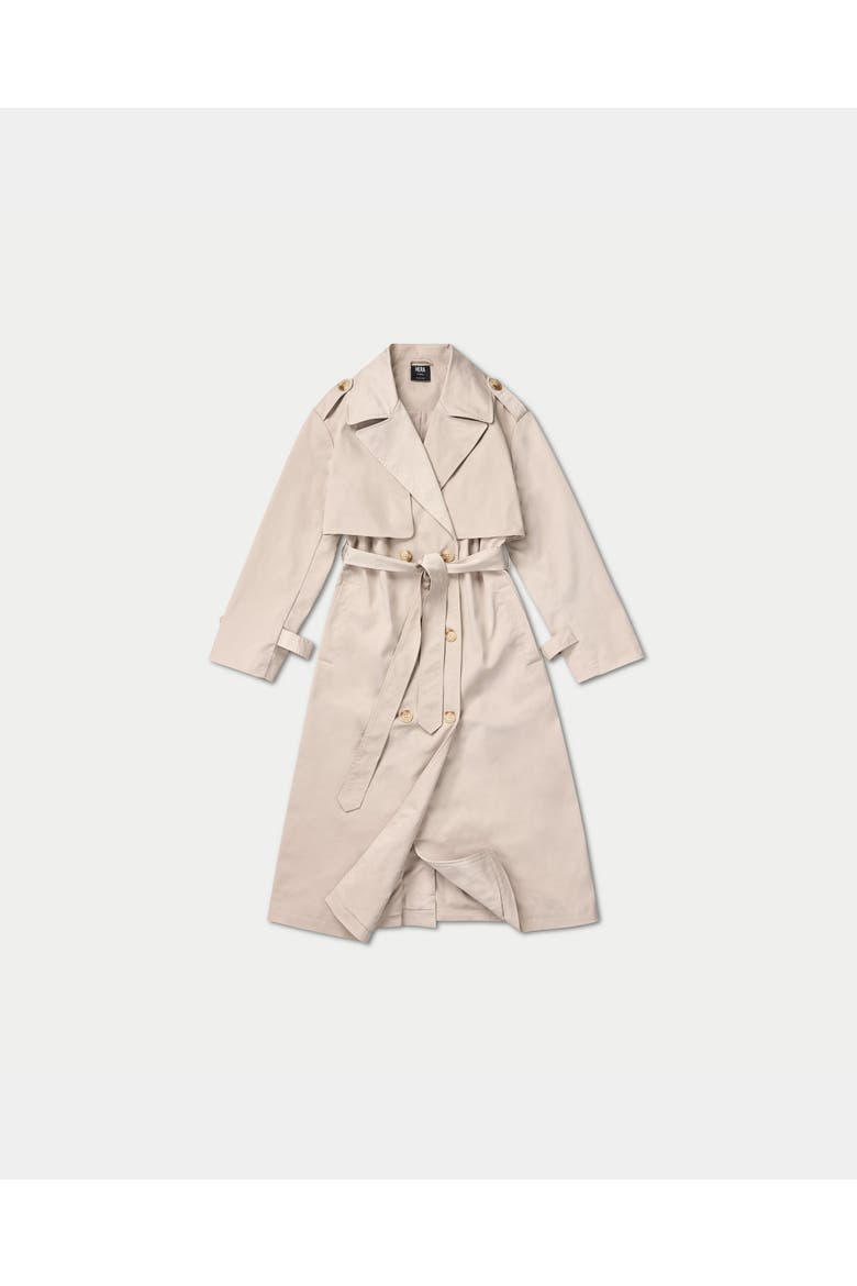 Oversized Trench Coat, Alternate, color, Oatmeal