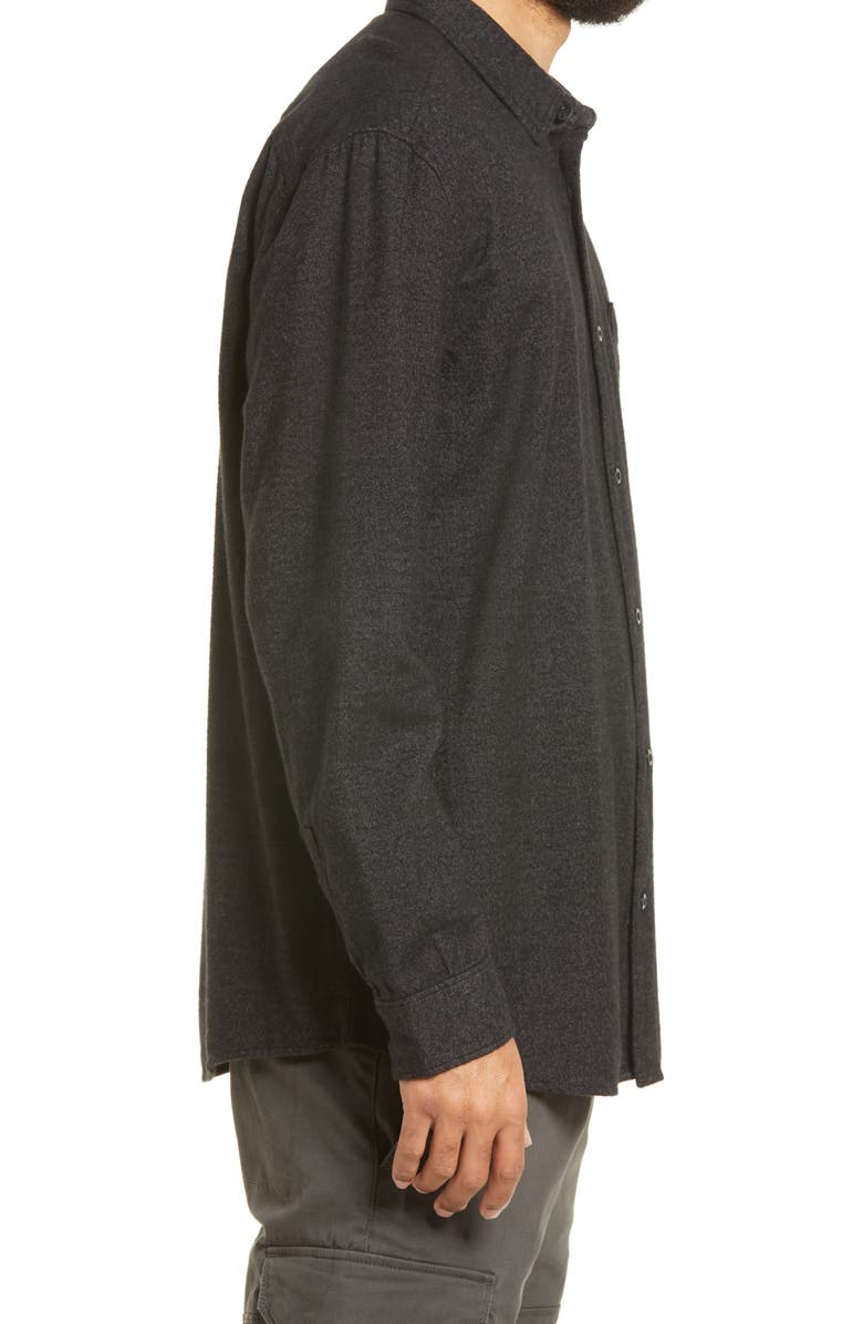 BP. Solid Flannel Button-Up Shirt, Alternate, color, 