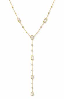 Crystal Drop Y-Necklace