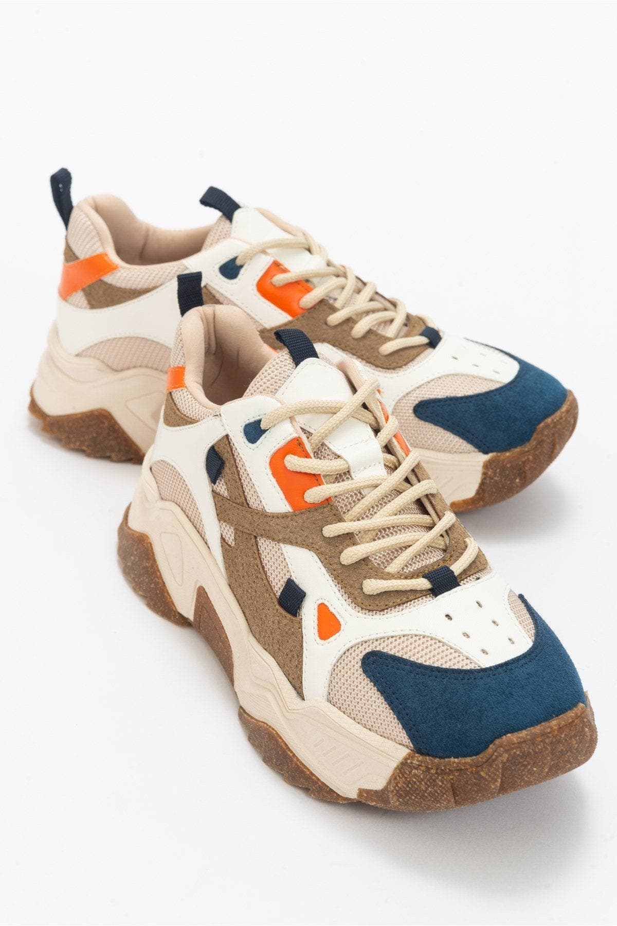 Prologue Shoes Loretta Platform Sneakers, Main, color, Navy Multi