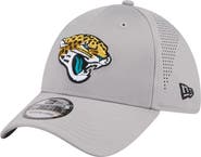 New Era Men's New Era Gray Jacksonville Jaguars Perforated 39THIRTY Flex Hat