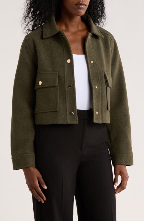 Xochi Crop Shirt Jacket