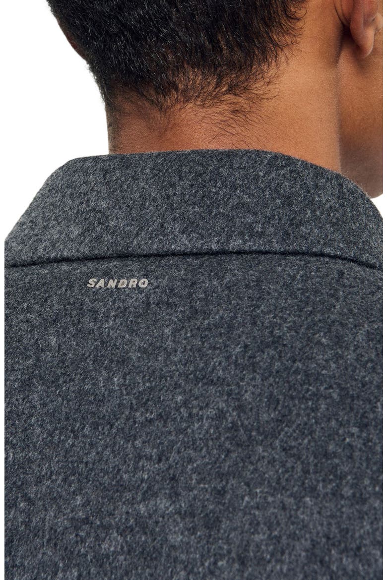 Double-faced wool jacket, Alternate, color, Dark grey
