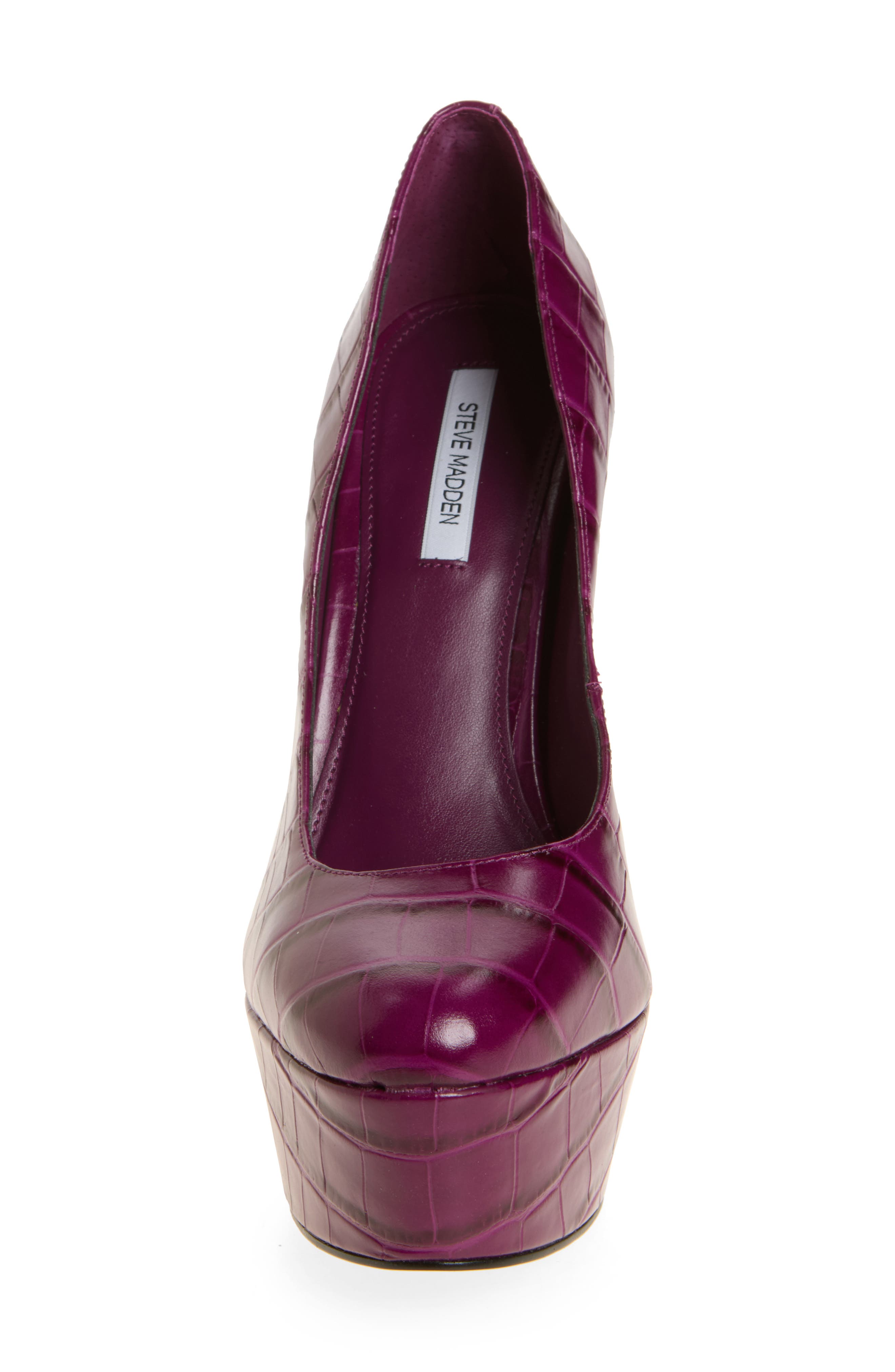 Silene Platform Pump, Alternate, color, PURPLE CROCO