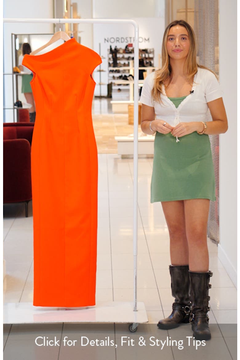 Arion One-Shoulder Cap Sleeve Gown video