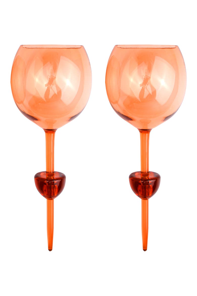 Bodie Riviera Glass Set, Main, color, ORANGE