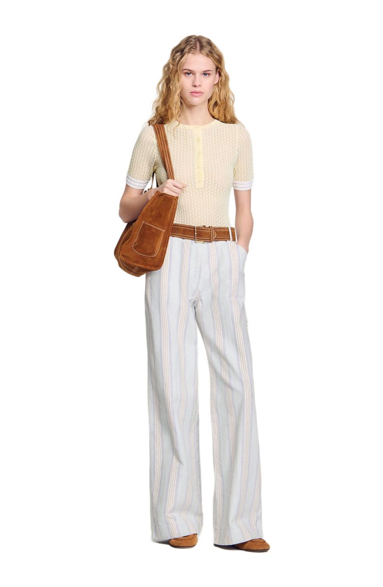 SANDRO Striped jeans, Alternate, color,