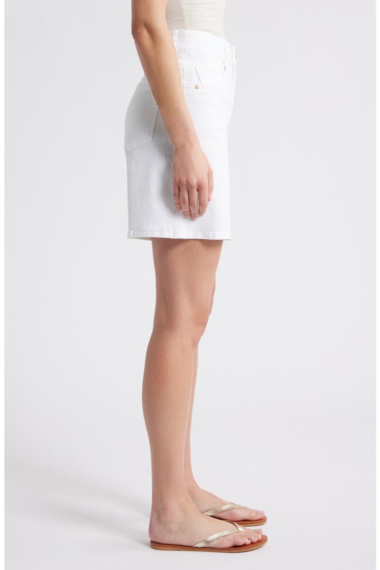 High Waist Relaxed Denim Shorts, Alternate, color, OPTIC WHITE