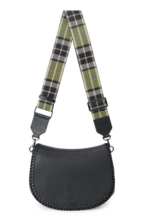 Oryany Bentley Leather Saddle Bag In Black