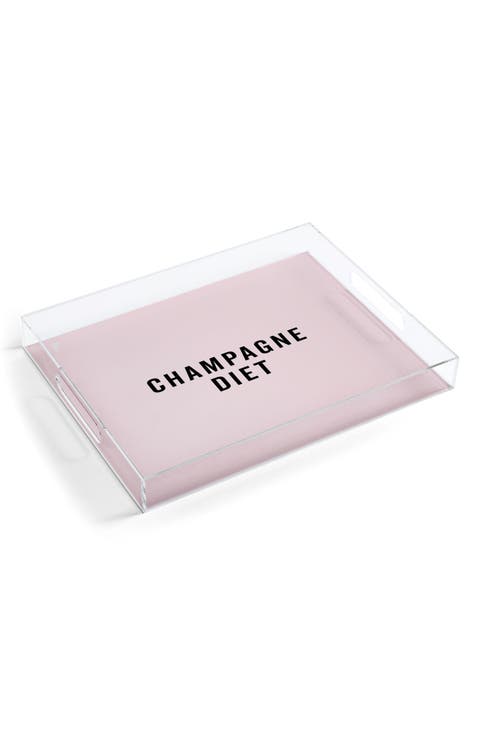 Champagne Diet Acrylic Tray