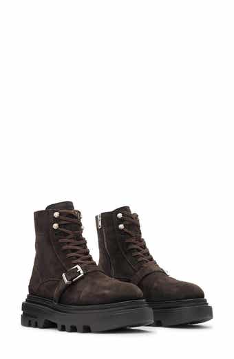 AllSaints Astrid Lugged Suede Boot