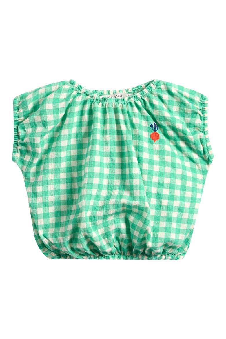 Pixel Sugar Beet Organic Cotton Woven Top, Main, color, GREEN