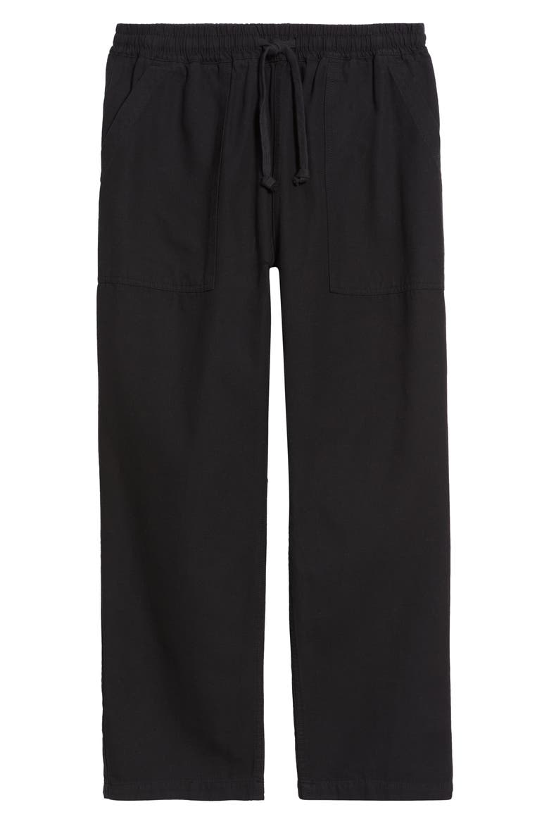 Cotton Canvas Chef Pants, Alternate, color, BLACK