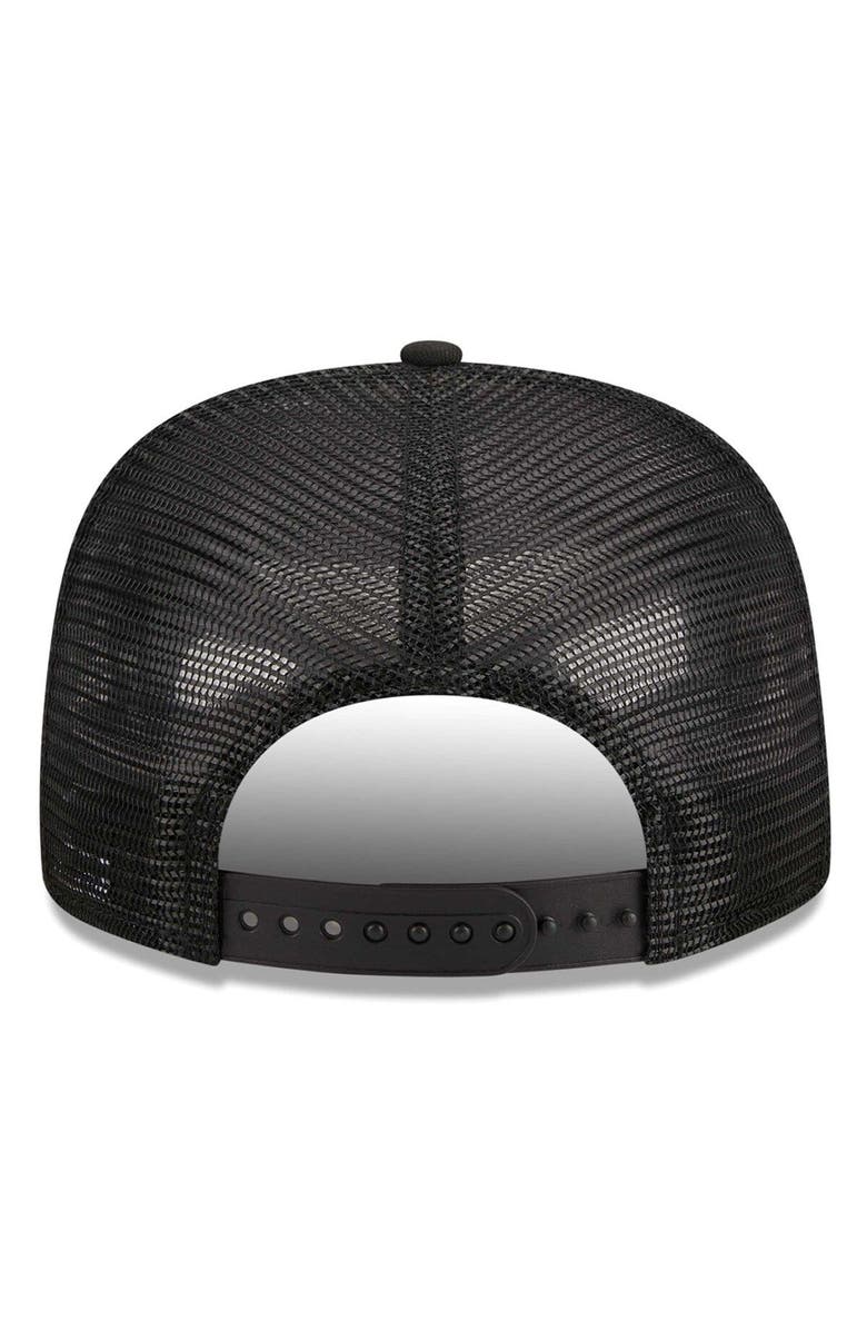 New Era Men's New Era Black Toronto Blue Jays  Street Team A-Frame Trucker 9FIFTY Snapback Hat, Alternate, color, 