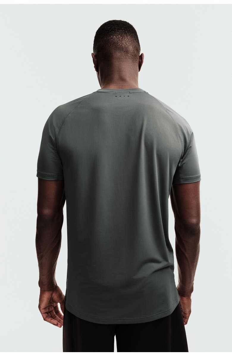 H&M Muscle Fit Sports T-shirt With Coolmove, Alternate, color, Pine Green